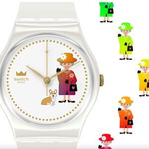 Swatch "How Majestic" Watch with Queen Elizabeth II